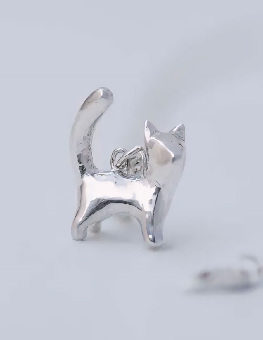 Compra Online Collar De Gato Plata De Ley 925 Con Luna - Diseño Celta, Regalo Para Amantes De Gatos, 18+2 Pulgadas Pendientes Tous