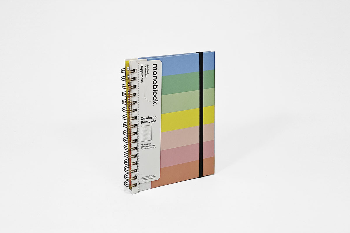 Cuaderno A5 — Colorblock por Vik Arrieta