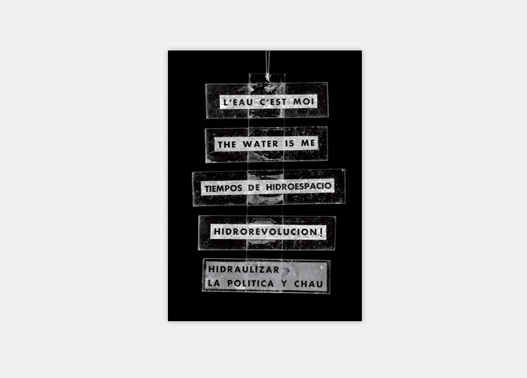 Cartão postal intergaláctico Gyula Kosice: L'eau c'est moi (ca. 1969)