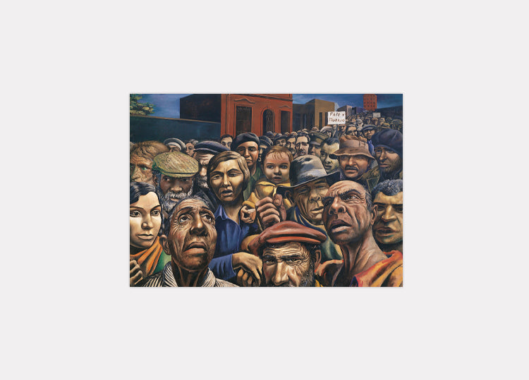 Cartão postal da América Latina ao Sul do Sul Antonio Berni: Manifestação (1934)