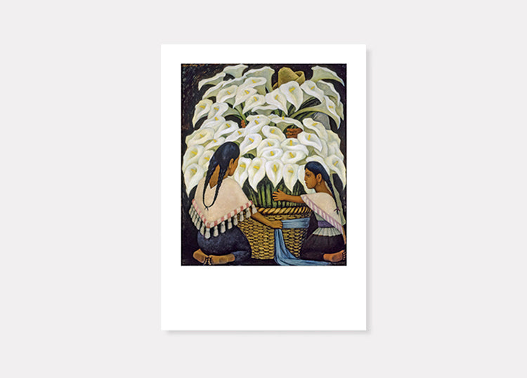Cartão-postal do México moderno por Diego Rivera: Vendedor de lírios de calla