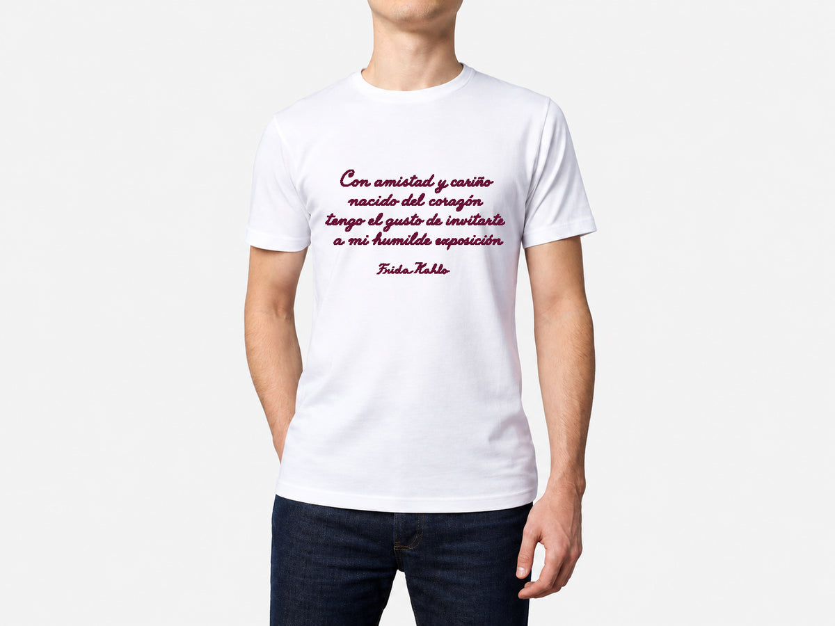 Remera unisex: Viva Frida by Elina Costantini / Amistad - Talle S
