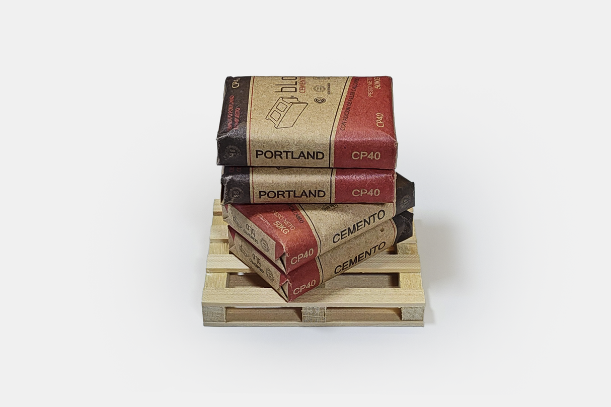 Set de miniaturas | Serie Mini materiales: Cemento Portland