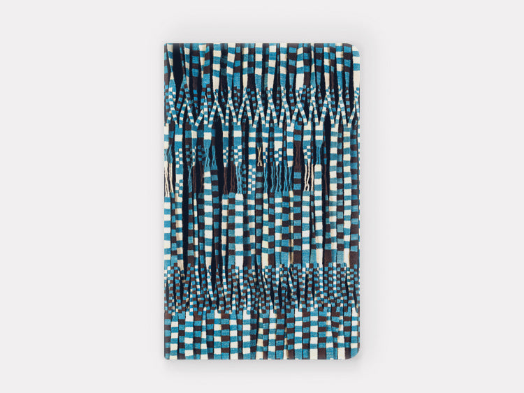 Cuaderno grande: Entrelazado en blanco y turquesa (1965)