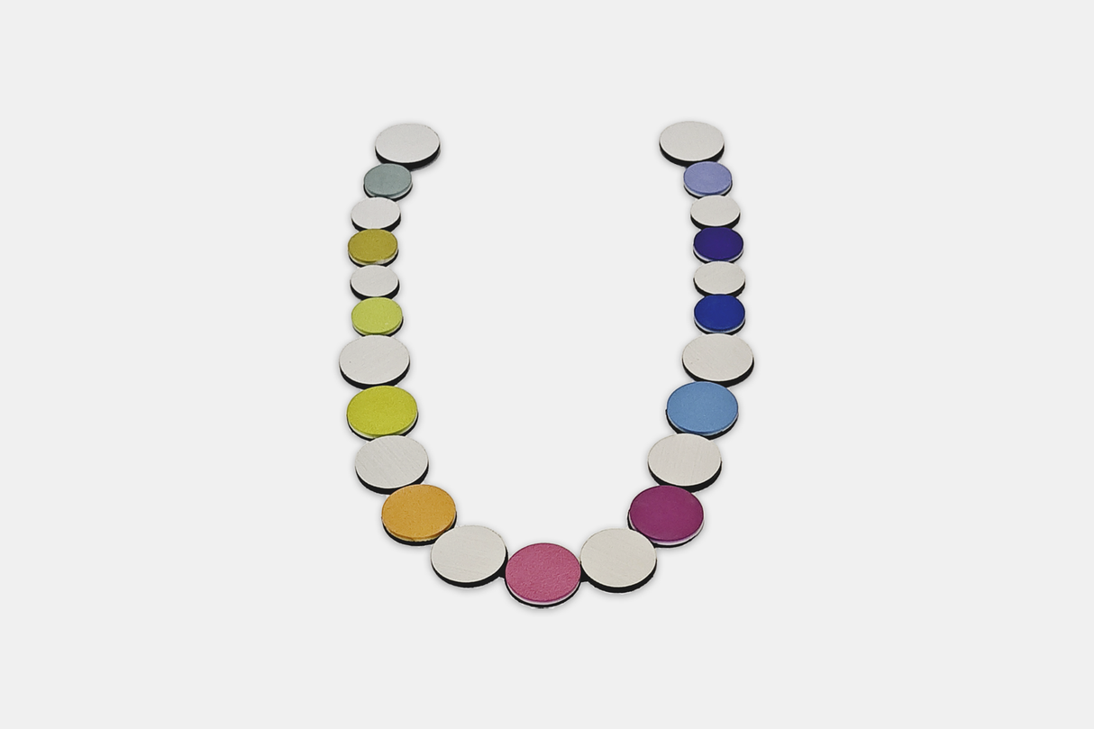 Collar Colors Circle | Plata / Multicolor