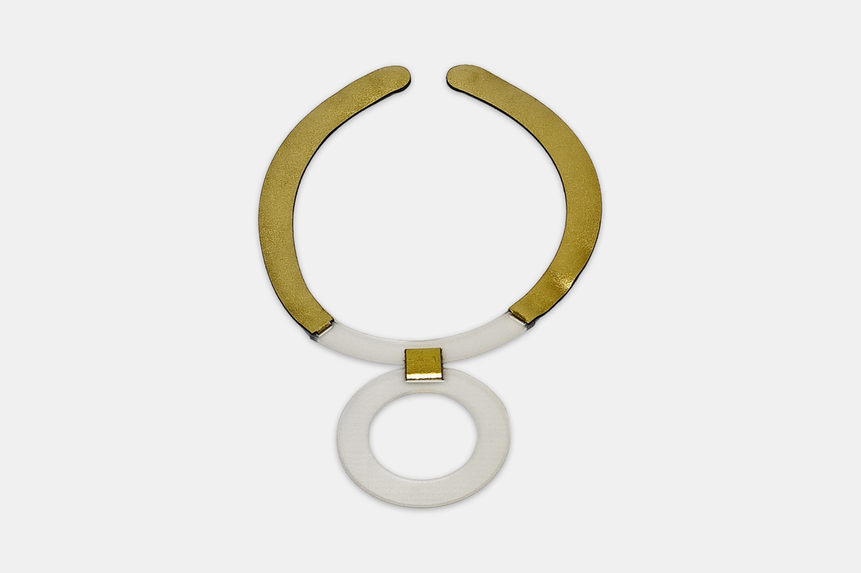 Collar Mies Circle | Clear Acrylic