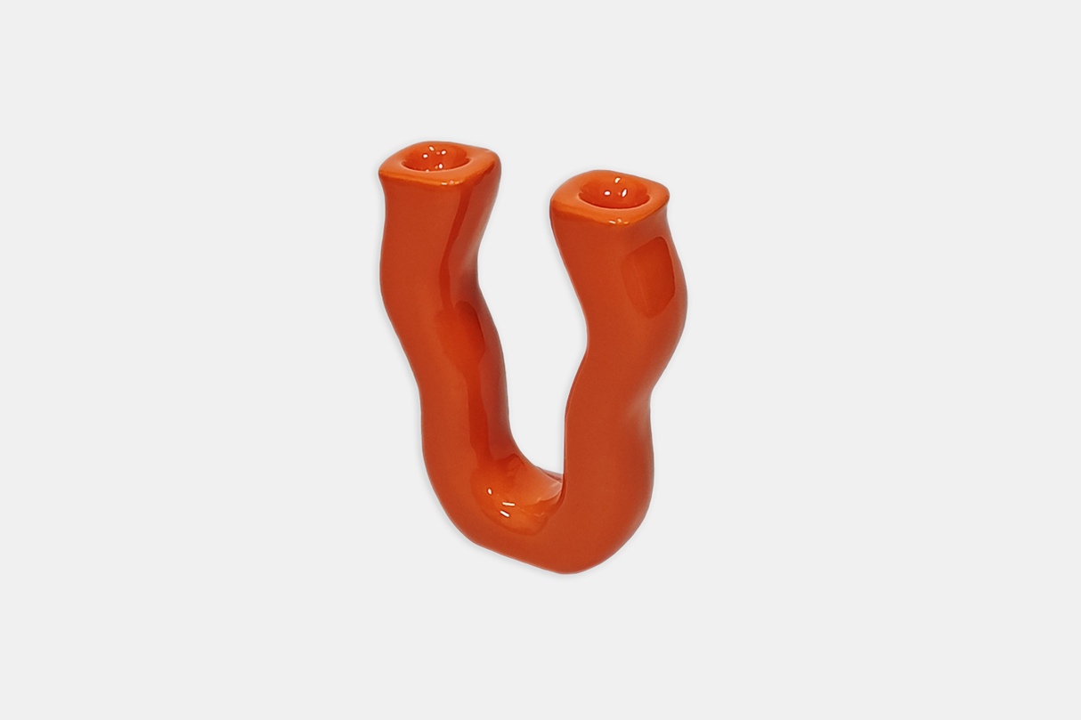 Candelabro Dúo | Naranja