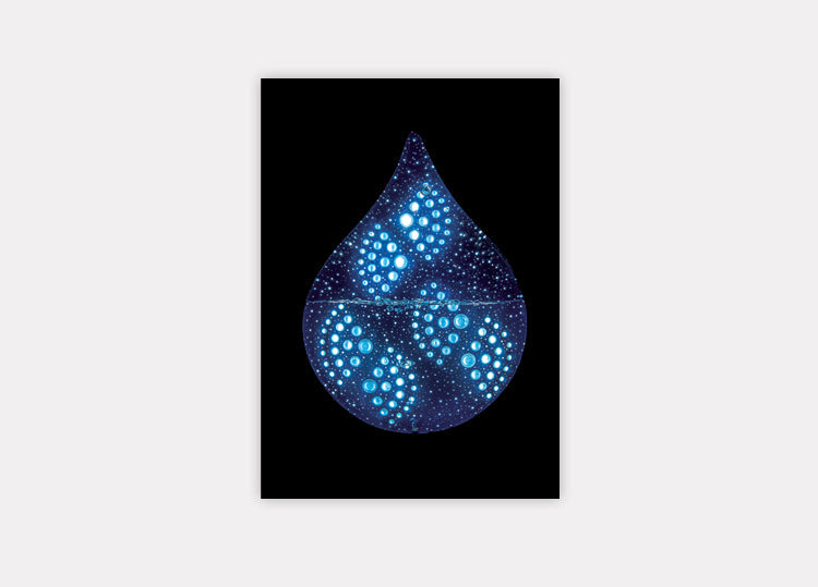 Postal: Persistencia. Gota de agua C (1970)