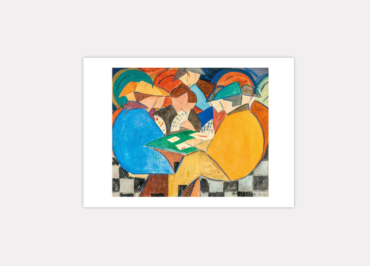 Postal: Jugadores de Naipes (1917)