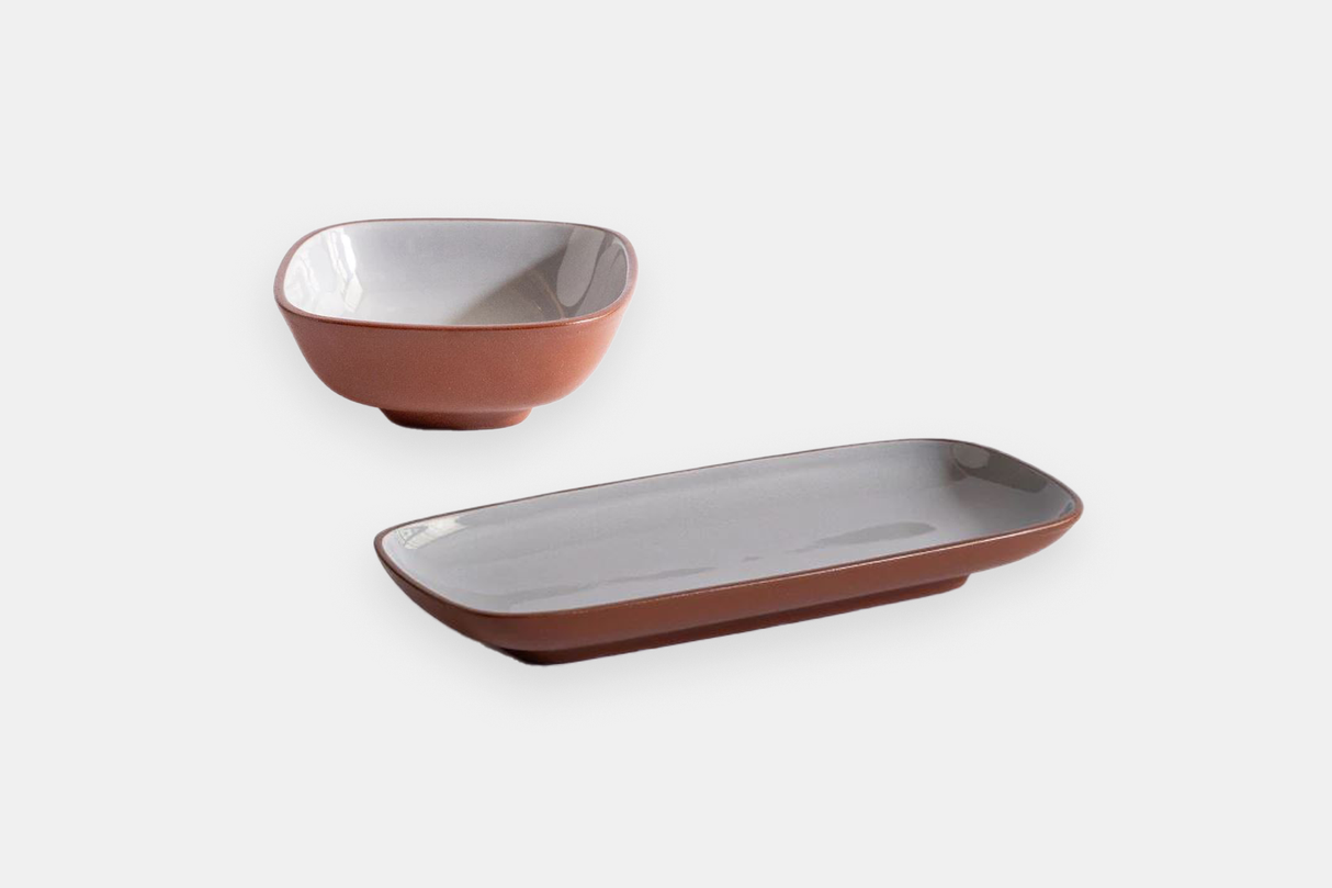 Set Sushi x8 – Bandejitas x4 + Dips x4 | Gris