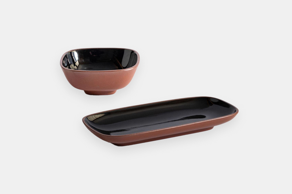 Set Sushi x8 – Bandejitas x4 + Dips x4 | Negro