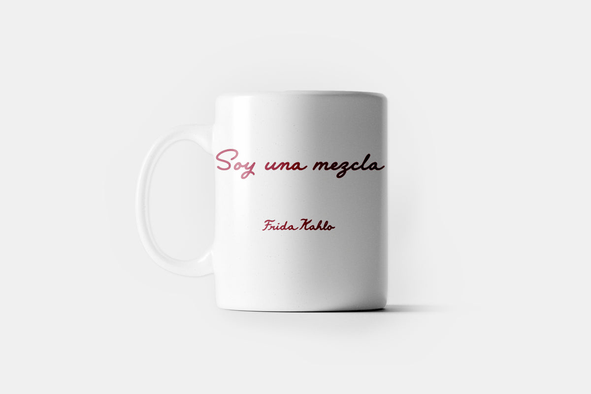 Taza: Viva Frida by Elina Costantini / Soy una mezcla