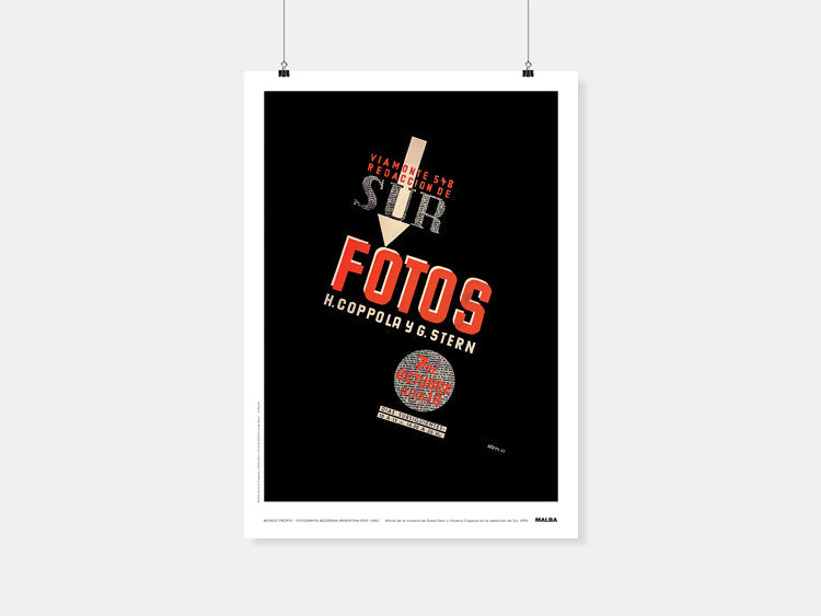 Lámina: Afiche de muestra Stern y Coppola en Sur (1935)