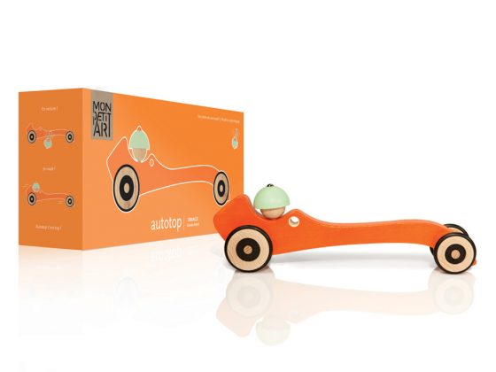 Autotop Mon Petit Art color naranja (detalle)